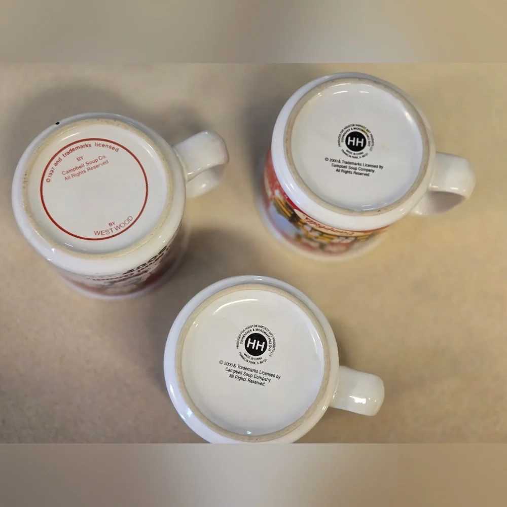 Campbell's kids mugs set of 4 Vintage season scenes